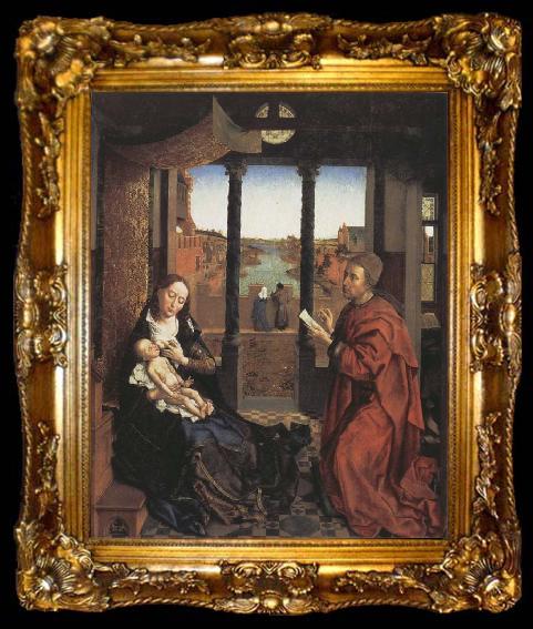 framed  Roger Van Der Weyden Saint Luke Drawing the Virgin and Child, ta009-2